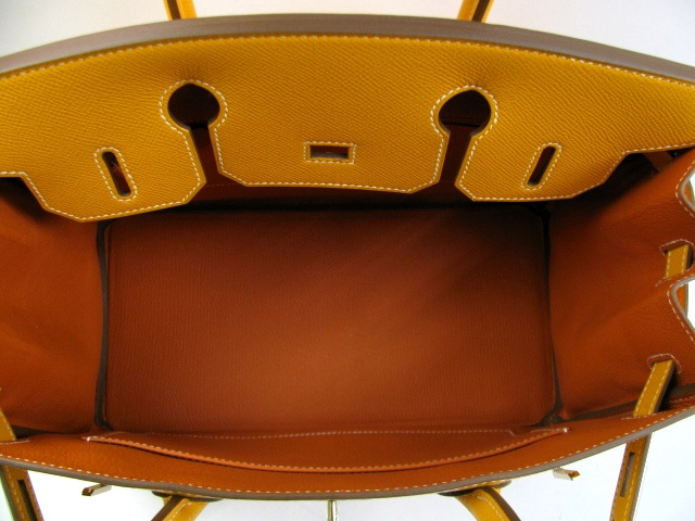 エルメス バーキン30/ジョーヌドール×オレンジ(ゴールド金具)/ヴォーエプソン